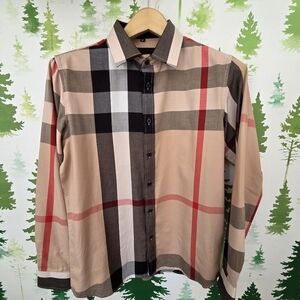 Baldelli Beige Berry Print Long Sleeve Shirt